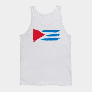 Cuba Flag Abstract Tank Top